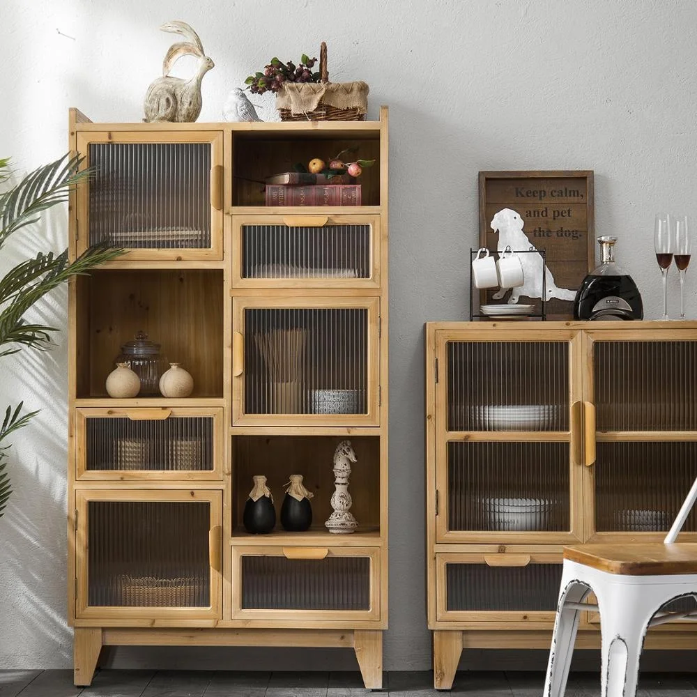 Latest Design Modern Living Room Furniture Multi-Function Sideboard Kitchen Cabinets With Glass Doors Living Room Cabinets