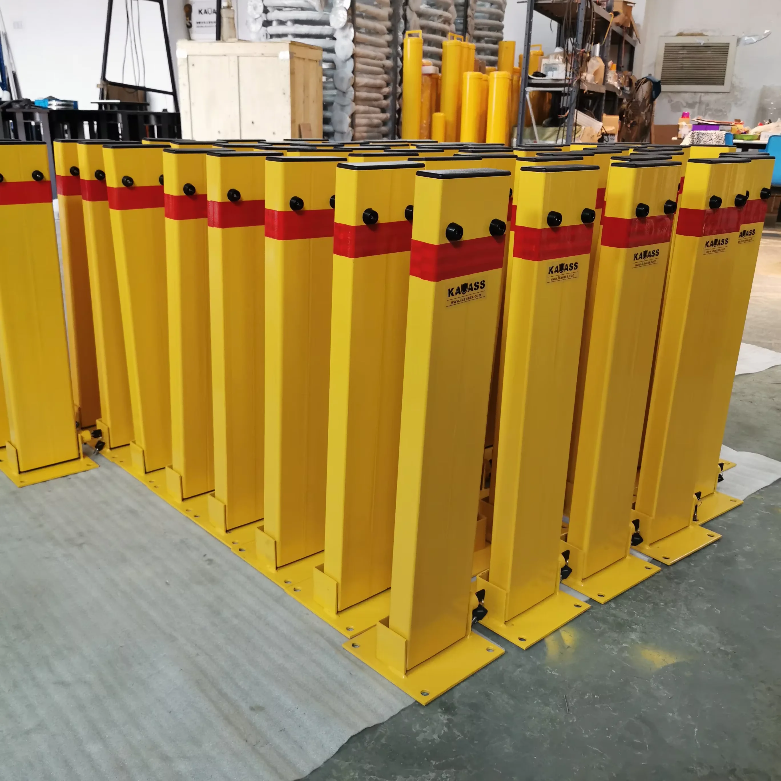 KVS source factory price Manual Fold-Down Space Protector Parking Bollard