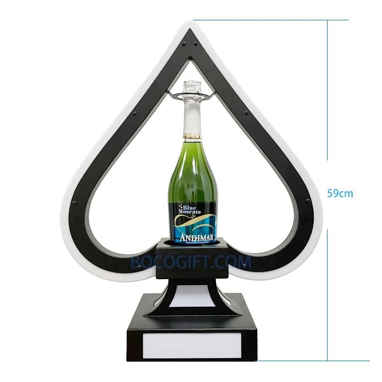 New Design bottle service vip sign led bottle presenter