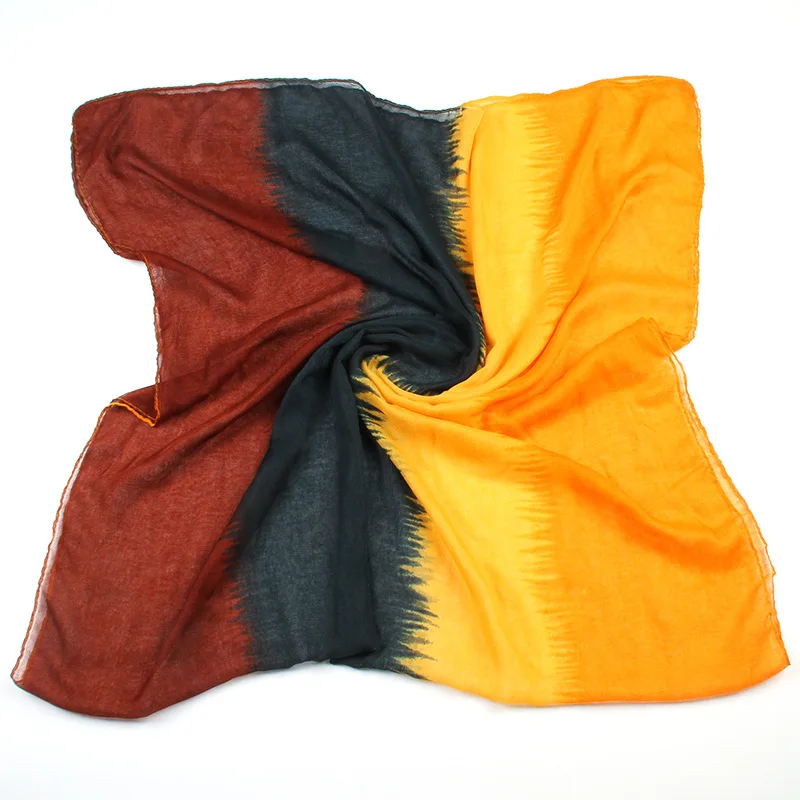 Ткани из вуали для украшения в рулоне фольги Прозрачный плюшевый шарф полиэстера японский принт на заказ