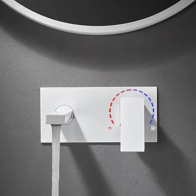 Modern Single-Hole Basin Faucet with Honeycomb Bubbler Wall-Mounted Hanging Feature Single Handle Design New Hall Washing Table