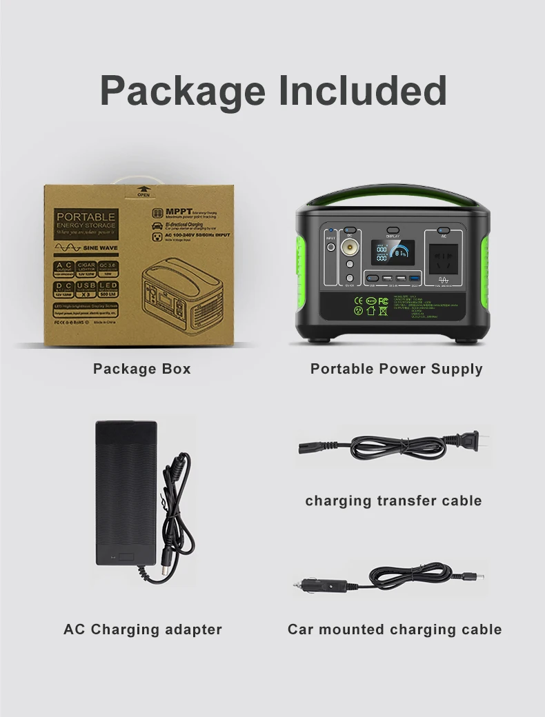 SUGINEO portable power station 2000w Backup Solar Charging Lithium Generator with solar panels