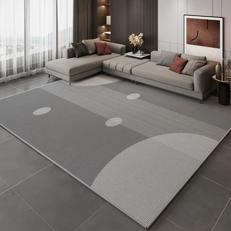 Simple modern style faux cashmere carpet suitable for multiple scenes pet-friendly easy to clean customizable patterns A
