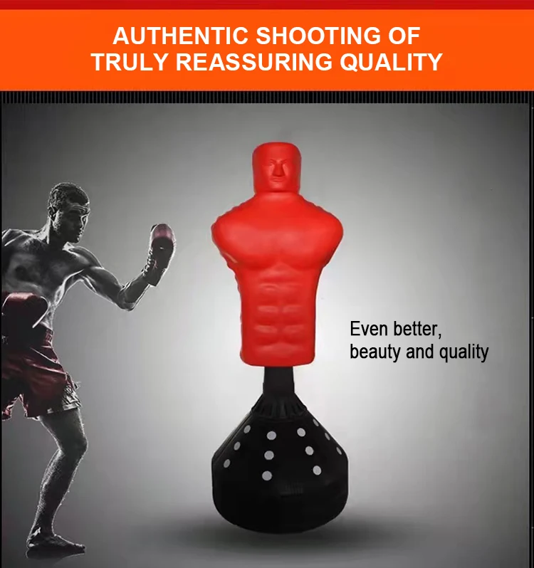 Human Shaped Standing Sandbag Punching Bag Virtual Boxing Bag