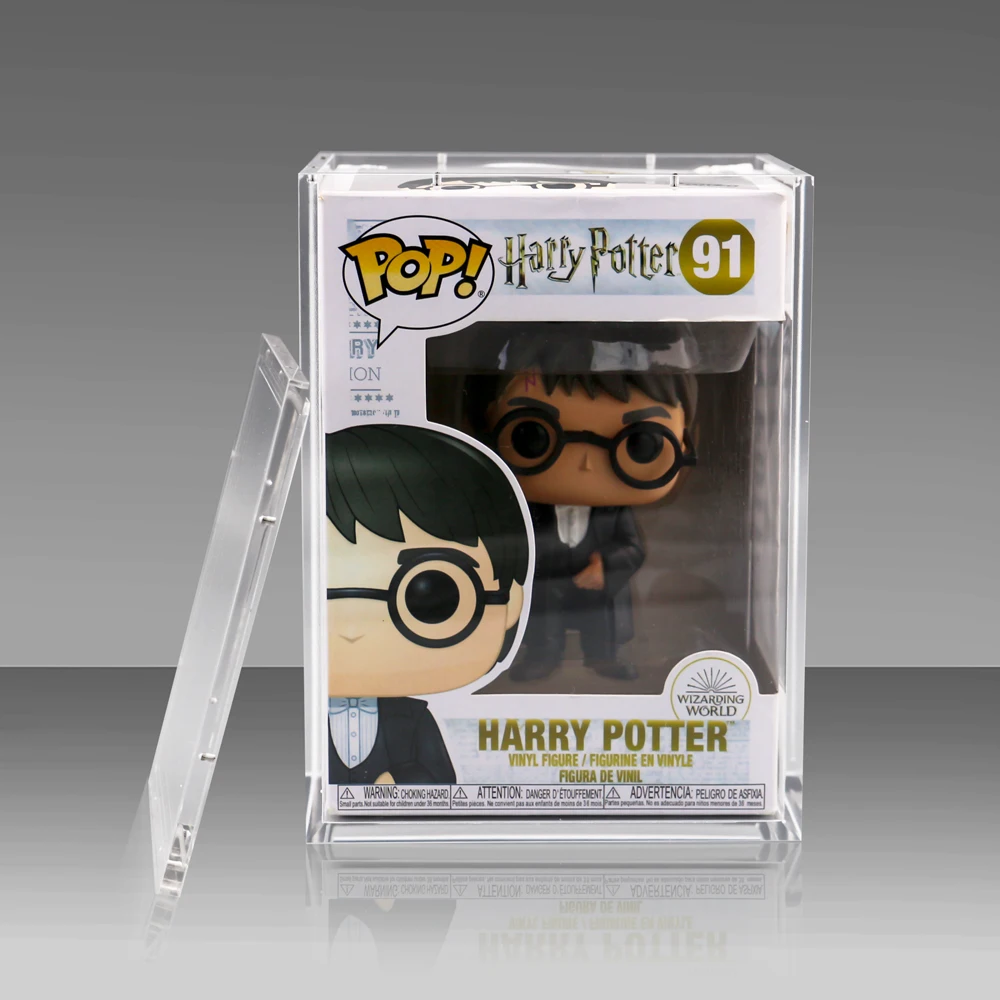 Small MOQ 4inch Funko Pop Premium Protectoren Acryl Schutzhullen Hardcases Hard Stack Protektoren Protector Hardcase Acrylic Box