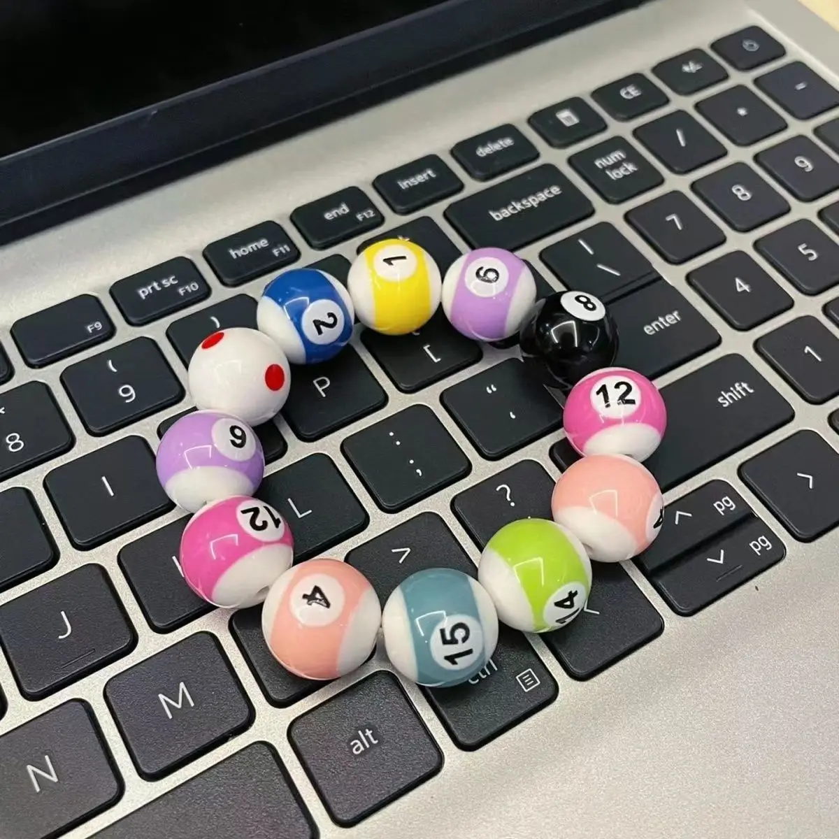New wholesale billiards in eight billiard bracelet lovers students creative diy bead accessories birthday Christmas gift