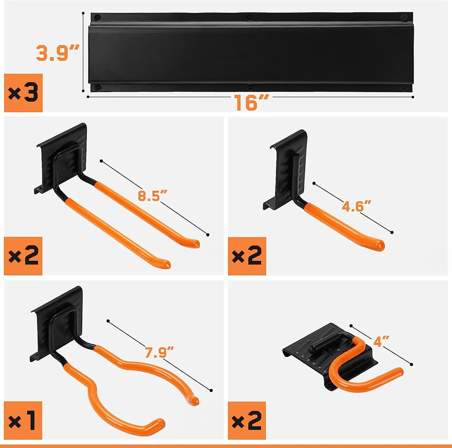 Equipped With Screw Expansion Tube Space Saving Slatwall Tool Garage Hose Hanger Hooks To Hang Power Tools