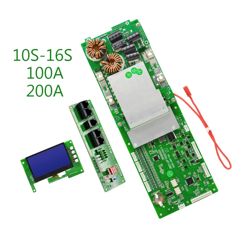 JBD Smart BMS 36V 60V 48V Volt Ion/Lifepo4 10S 11S 12S 13S 14S 15S 16S 100A 120A 200A BMS with RS485/CAN/Inverter/LCD/BT
