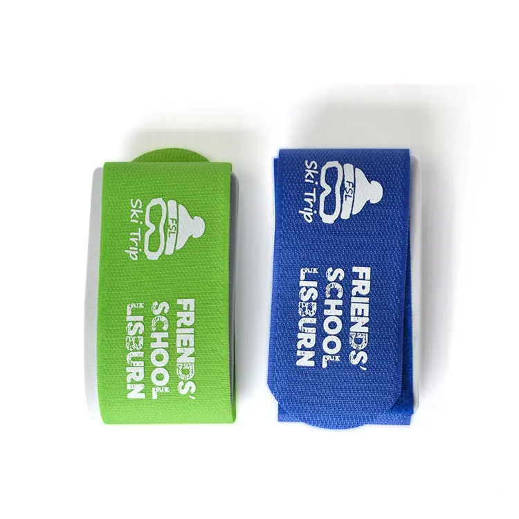 Custom Logo Printed Hook and Loop Nordic Alpine Ski Straps/Alpine Ski Bindings/Ski Snowboard Band