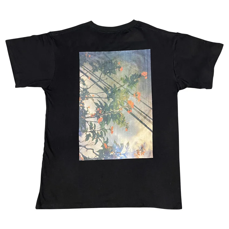 
Dropshipping Summer Round Neck Printing Short-sleeved Oversize T Shirt for Men 