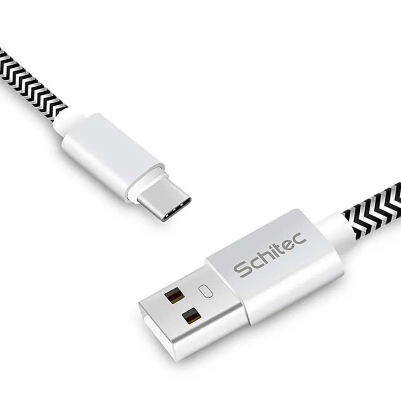 Thick strong mixed nylon braided 1M 2M 3M fast charging data transfer usb cable type C for xiaomi huawei samsung