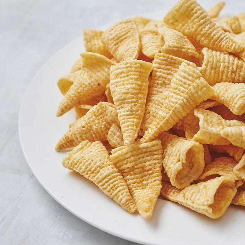Korean crispy chips corn bugles popular with children 67g Puffed food exotic snacks
