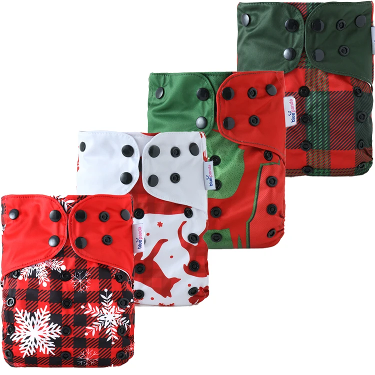 Double gusset baby washable diapers reusable cloth nappies waterproof baby disposable cloth diaper liners