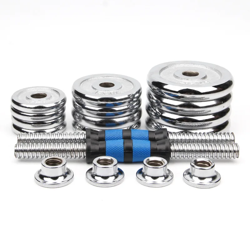 15kg Adjustable Dumbbell Set Transforms into an Adjustable Barbell Rust-Resistant Iron Workout Equipment for Gym Workouts