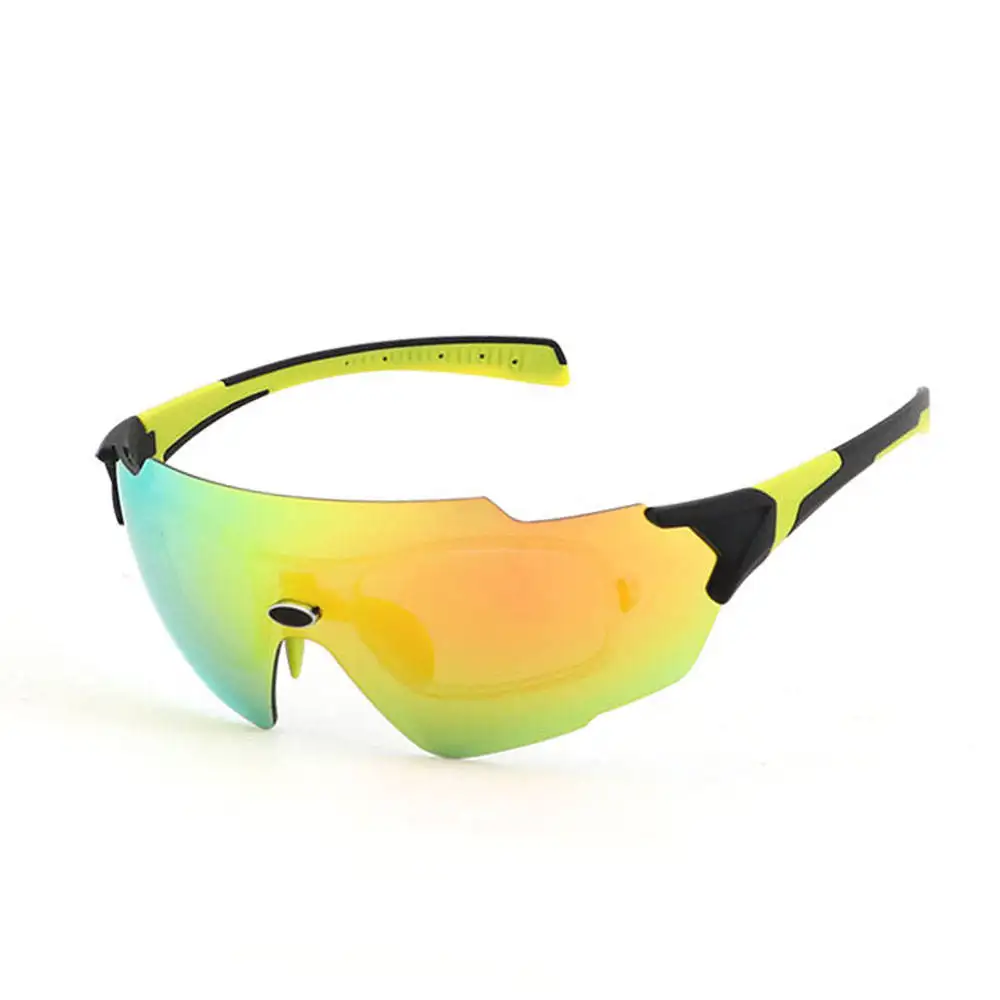 Full coating colorful PC lens running UV 400 sport glasses cycling baseball sunglasses