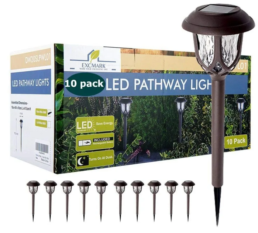 Amazon Warm Color Outdoor LED Square Mini Garden Solar Lawn Light
