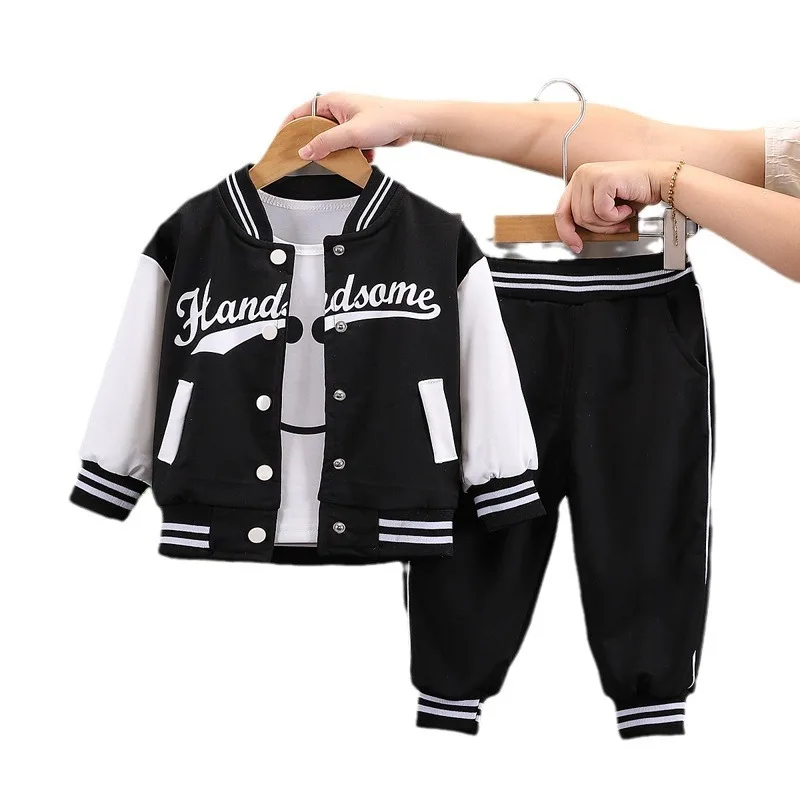 2024 New Spring Autumn Children Clothes Long Sleeve Baby Uniform 2 Piece Set Casual Clothing For Boys Girls