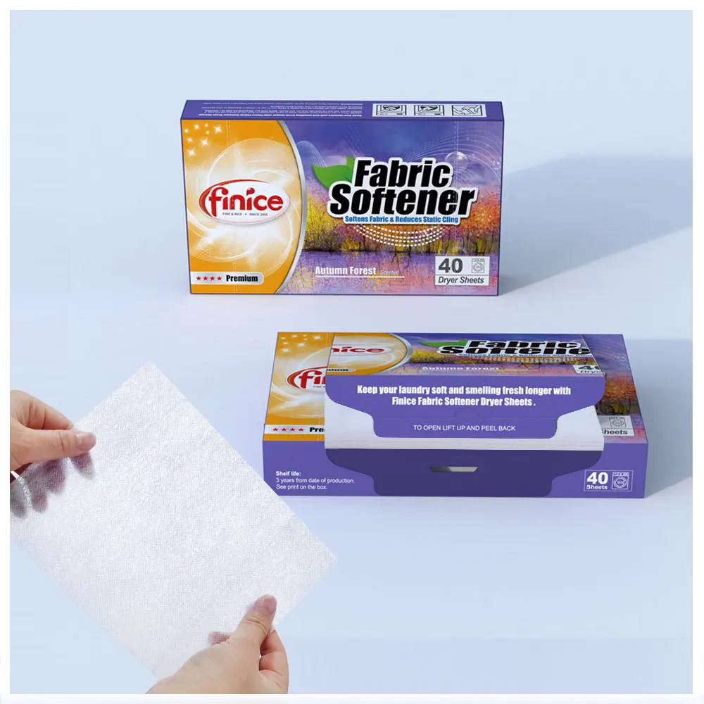 New Technology Customized OEM High Quality Satisfactory Fragrance Fabric Dryer Softener Sheets