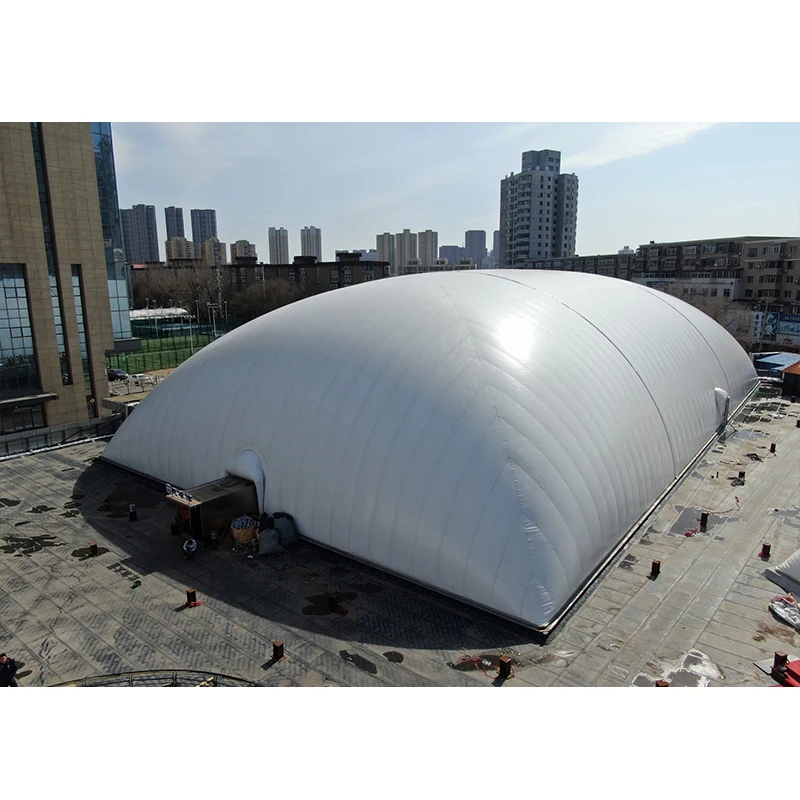 Outdoor PVC Coated Fabric Waterproof Football Inflatable Tent Large PVDF Membrane Roof Cover Structure Sports Air Domes for Sale
