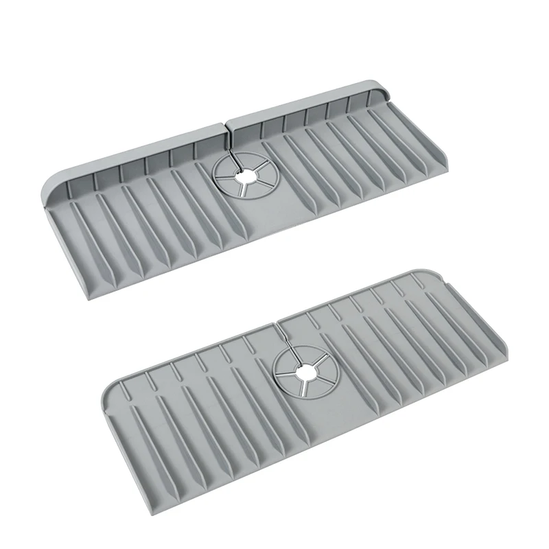 Wholesale Customized Silicone Deflector Under The Faucet Sink Water Splash Guard Faucet Splash Catcher Silicone Faucet Mat