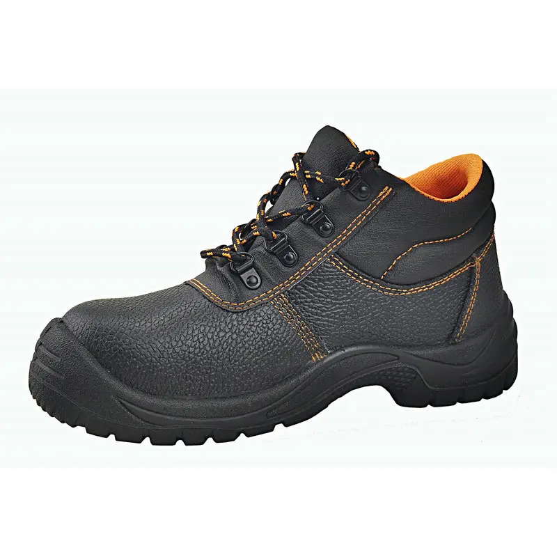Wholesale Oem Manufacturer Industrial Construction Work Cheap Genuine Leather Steel Toe Safety Shoes With  S3 S1p