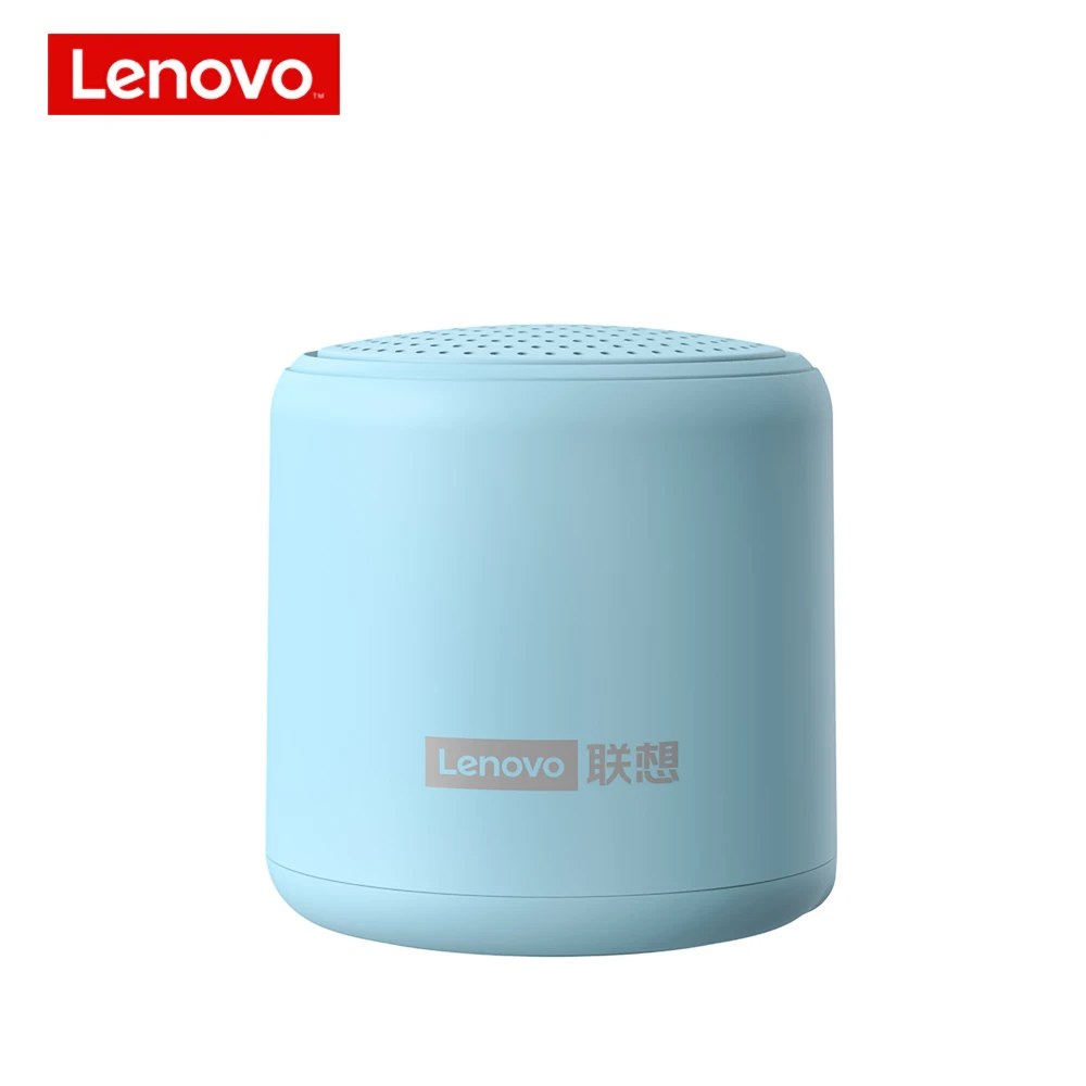 Оригинальная Беспроводная колонка Lenovo L01, портативная уличная колонка, Беспроводная мини-колонка, 3D стерео музыка, объемный бас-бокс, микрофон