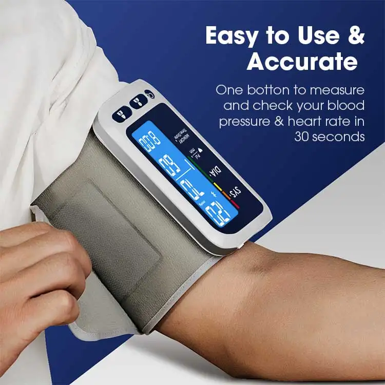 TRANSTEK Blue Tooth Health Automatic Heart Rate BP Machine Digital Nylon Arm BP Cuff Blood Pressure Monitoring Device with App