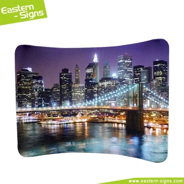 Custom Logo PVC Pop-Up Display Photography Trade Show Portable Display Booth Tension Fabric Backdrop Stand Wall