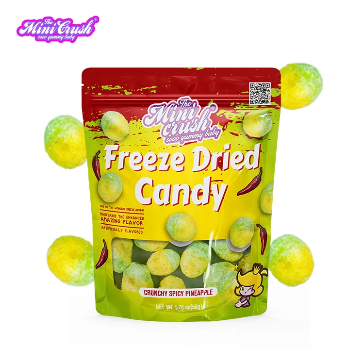 Original Factory Direct Freeze dried sweets Pineapple Flavor spicy dry freeze candy