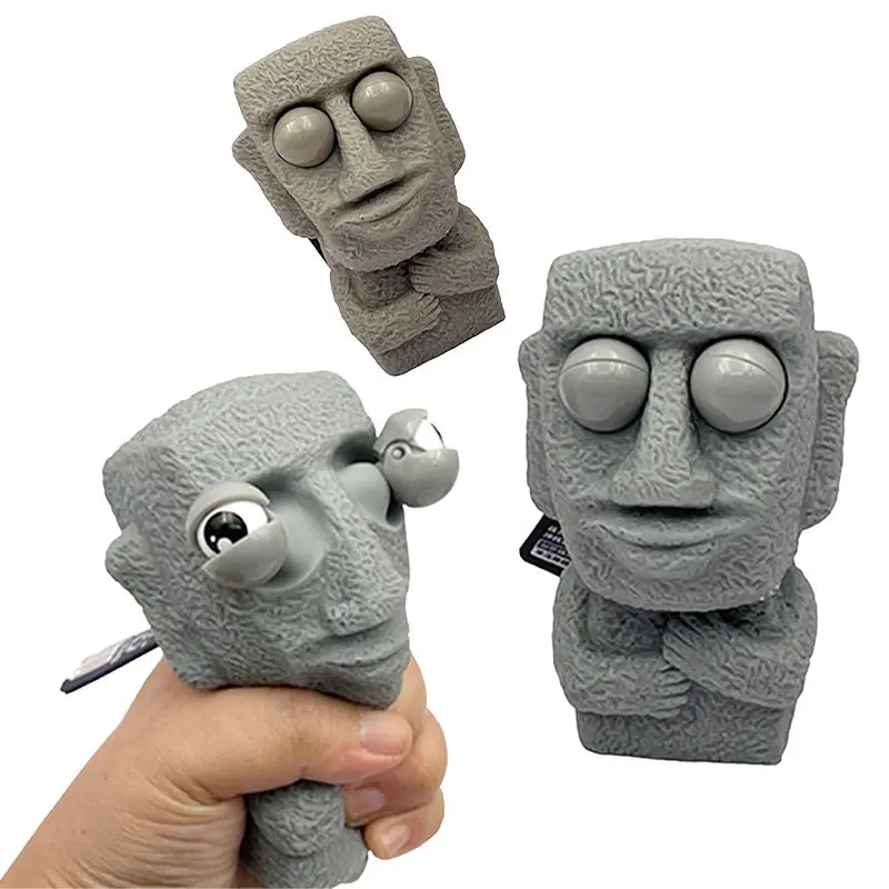 Adult Funny Eyeball Burst Relieve Stress Fidget Toys Slow Rebound Decompression Sensory Toy 3D Silicone Squishy Anti-stress Toys