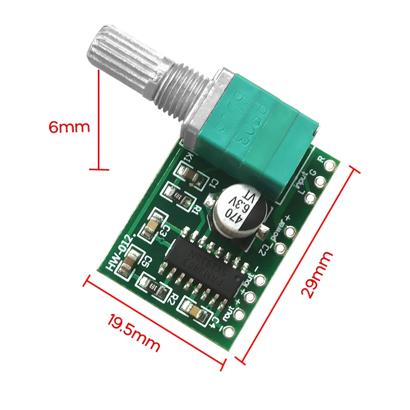 PAM8403 mini 5V digital amplifier board with switch potentiometer can be USB powered GF1002 PAM8403 amplifier audio board