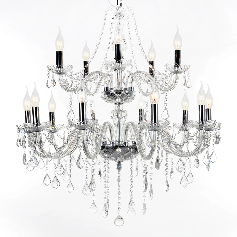 On Sale !!! Elegant Modern Crystal Chandeliers Traditional Chandelier Glass Bends Popular In The Middle East MD2589