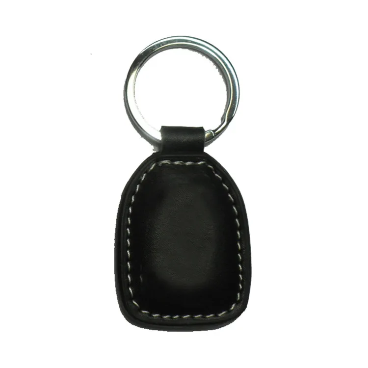 Кожаный брелок NFC с металлическим кольцом для ключей, Классический брелок 4K RFID