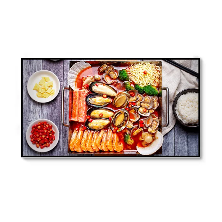 High Quality Lcd Display Digital Signage Wall Mount Ceiling Mounted Digital Signage Hanging Outdoor Advertisement Machine