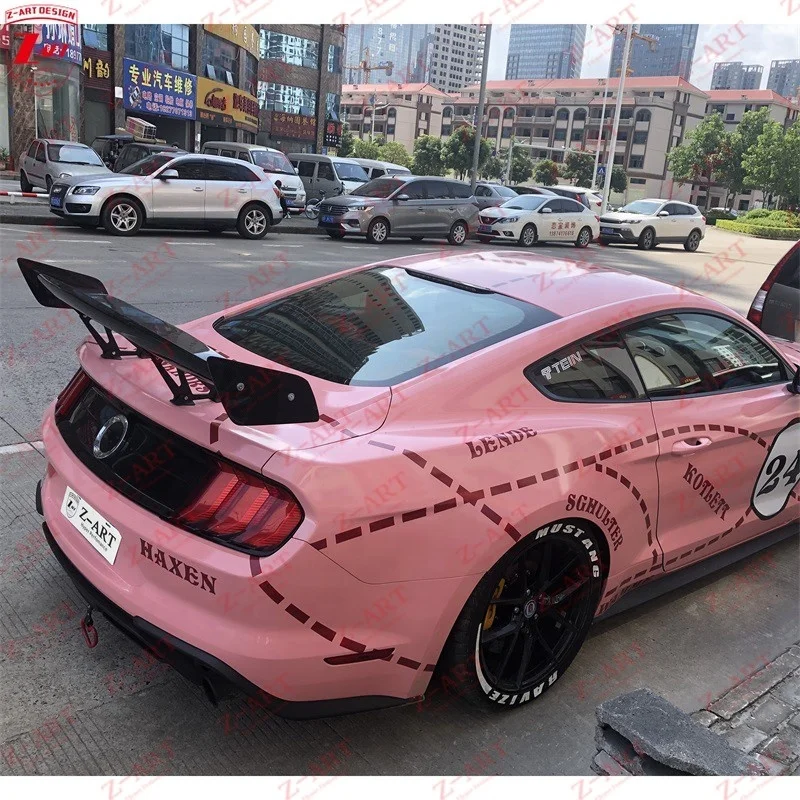 Z-ART Carbon Fiber Rear Wing for Ford Mustang Carbon Fiber Rear Spoiler for Mustang Carbon Fiber Rear Trunk Spoiler 2015-2019