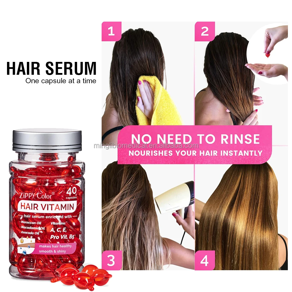 Professional Hair Capsules Vitamin Herbal Extract Hair Vitamin Capsules Factory Price Hot Sale Organic Hair Oil