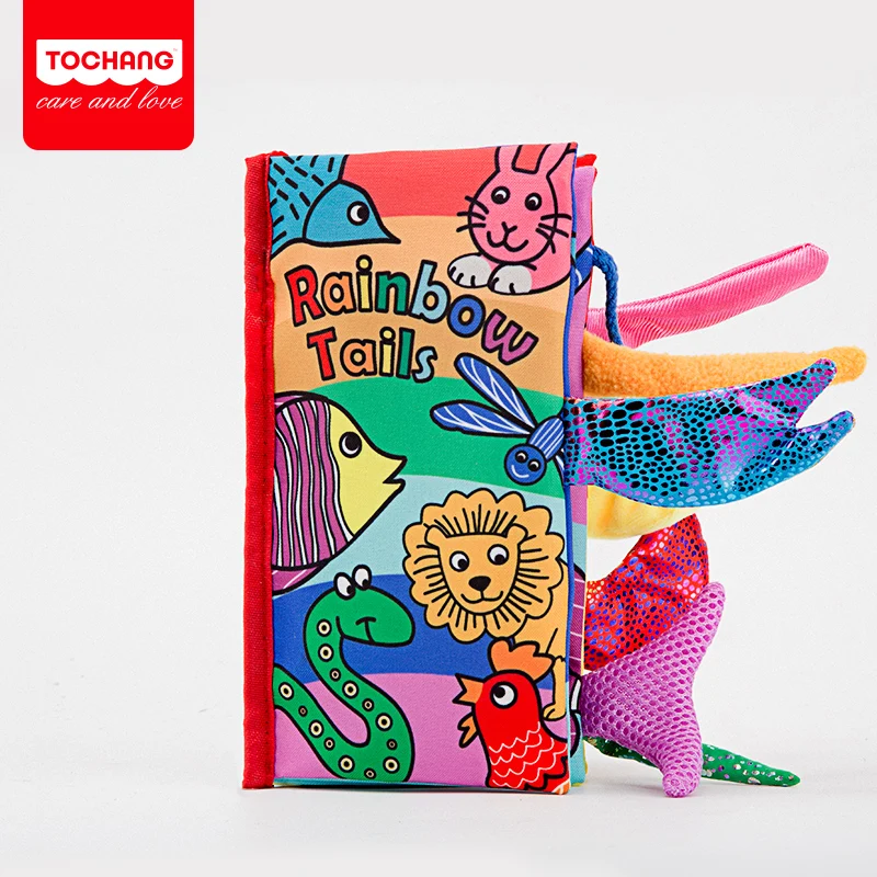 
Забавная мягкая детская книга из ткани с животным для раннего развития премиум-класса 