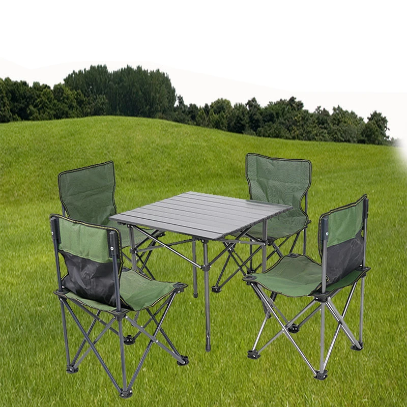 
Outdoor Camping Picnic Portable Folding Table and Chair Gargen Set 