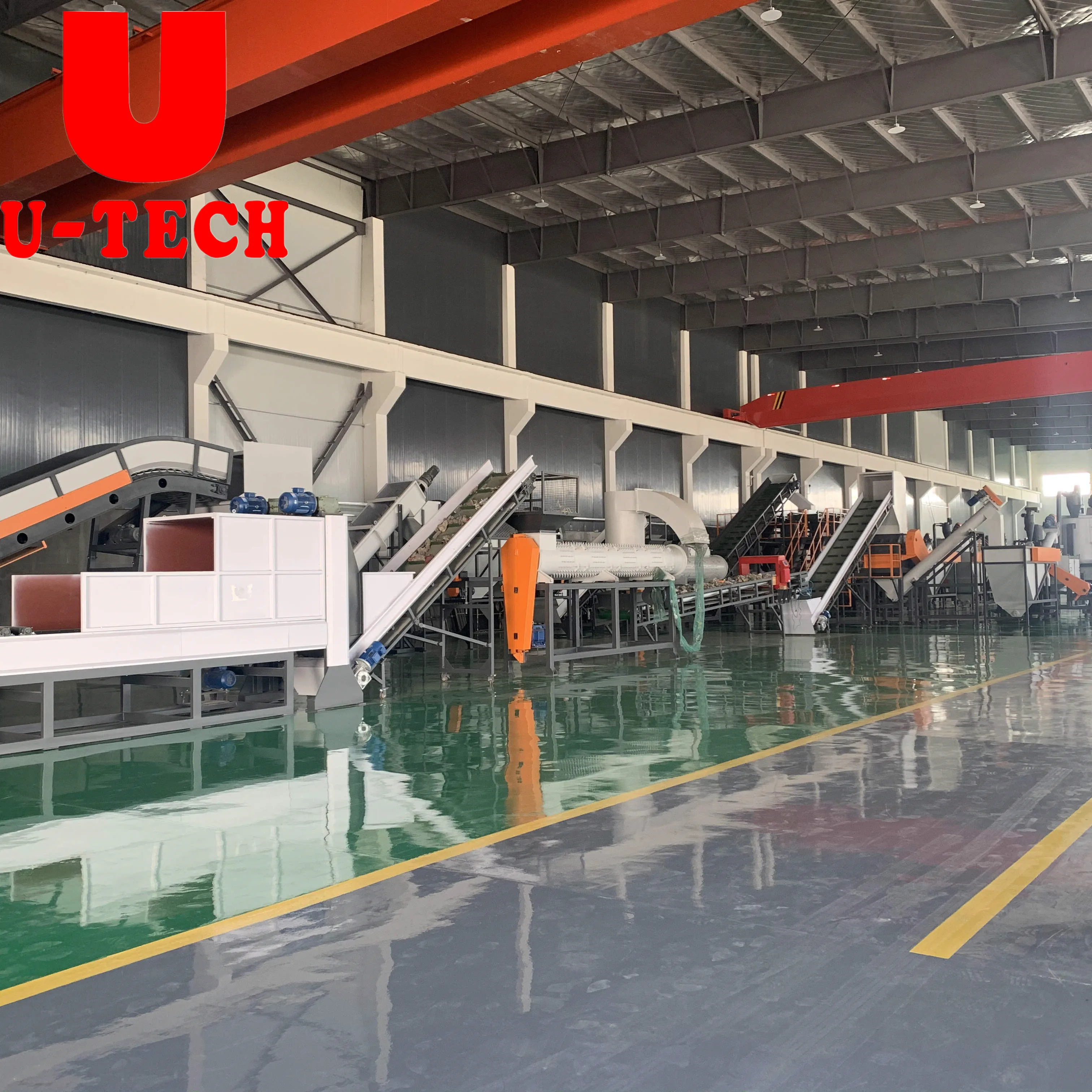 PET Bottle/flakes HOT Washing/recycling/crushing/drying Line Machine PP PE PET HDPE LDPE, Plastic Recycling Clean PET Flakes 250