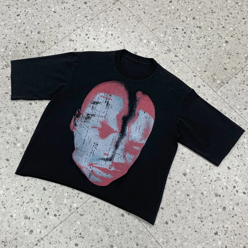 customize black oversized t-shirt printing graphic heavy cotton t shirt for men wholesale drop shoulder t shirts manufacturing