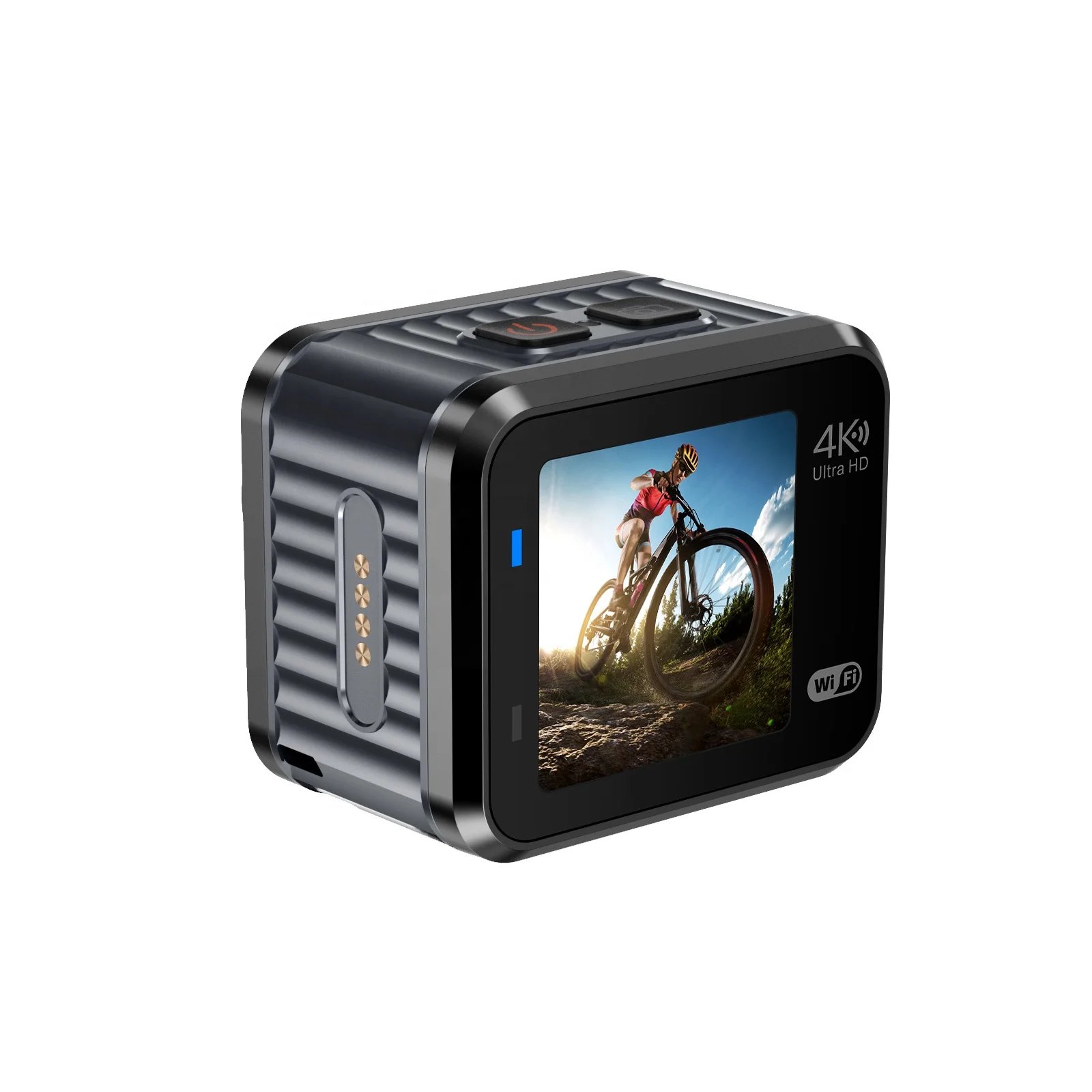 Action Sport Camera 4k Anti-shake Waterproof Magnetic  Charging Dual Screen Sport 4k action camera