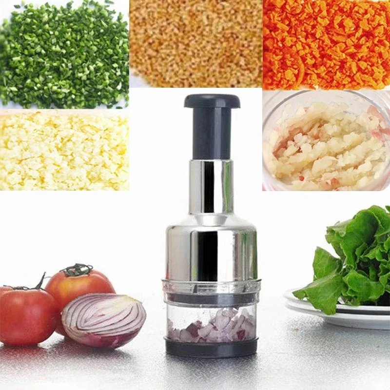 Hot Selling Smart Manual Kitchen Gadgets Hand Slap Press Vegetable Cutter Slicer Wonder Chopper Garlic Onion Veggie Chopper