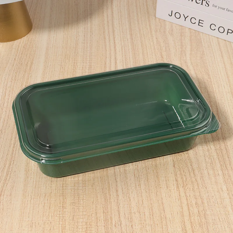 Plastic Bakery Containers Dessert Boxes Slice Sweet Clear Cake Packaging take out storage cake biscuit rectangular container