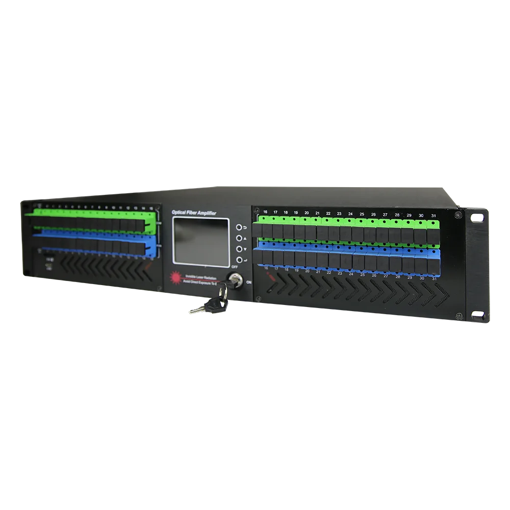 Factory Price FTTH 1550-edfa-catv-equipment 1550nm CATV Optical Transmitter EDFA 32 port