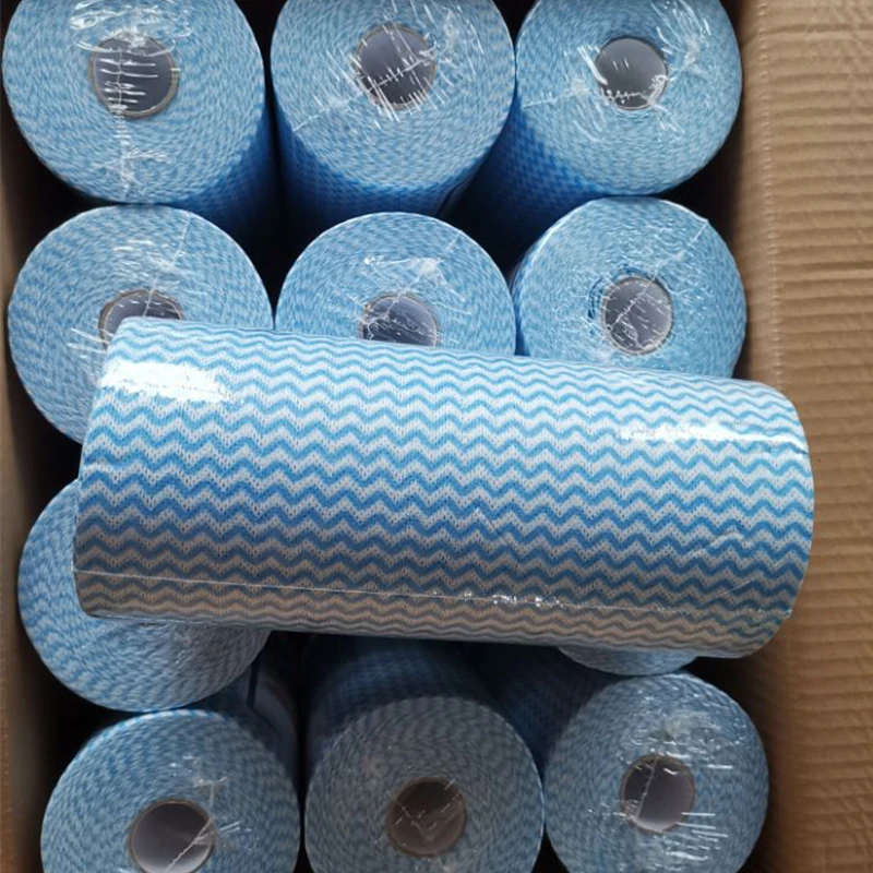 Spunlace Non woven Disposable Multi Use Cleaning Wipes Roll