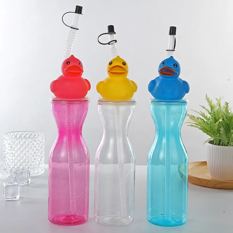 500ml Juice Bottle Beverage Drinking Supplier Plastic Slush Novelty Yard Cups With Lid For Milk Tea