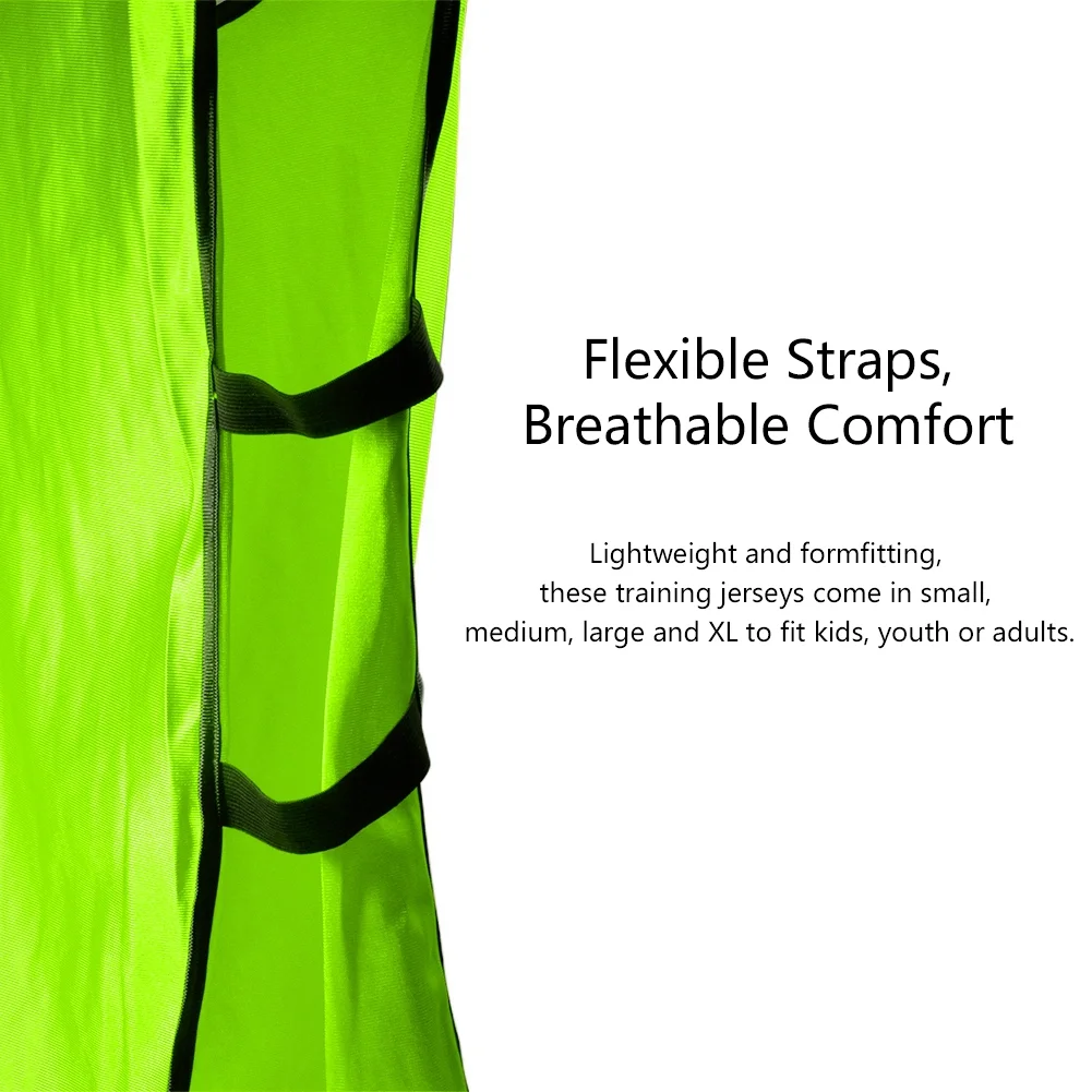 Custom polyester soccer team training numbered bibs practice sports vest with logo printed