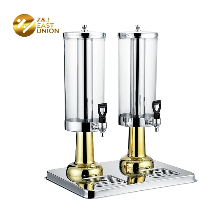 Buffet Restaurant Beverage Dispenser Refrigerated Beverage Dispenser Juice Jar with Tap Restaurant Hotel Buffet Equipment