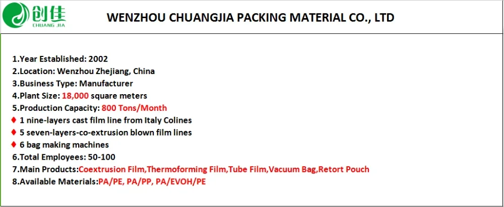 packaging vacuum film