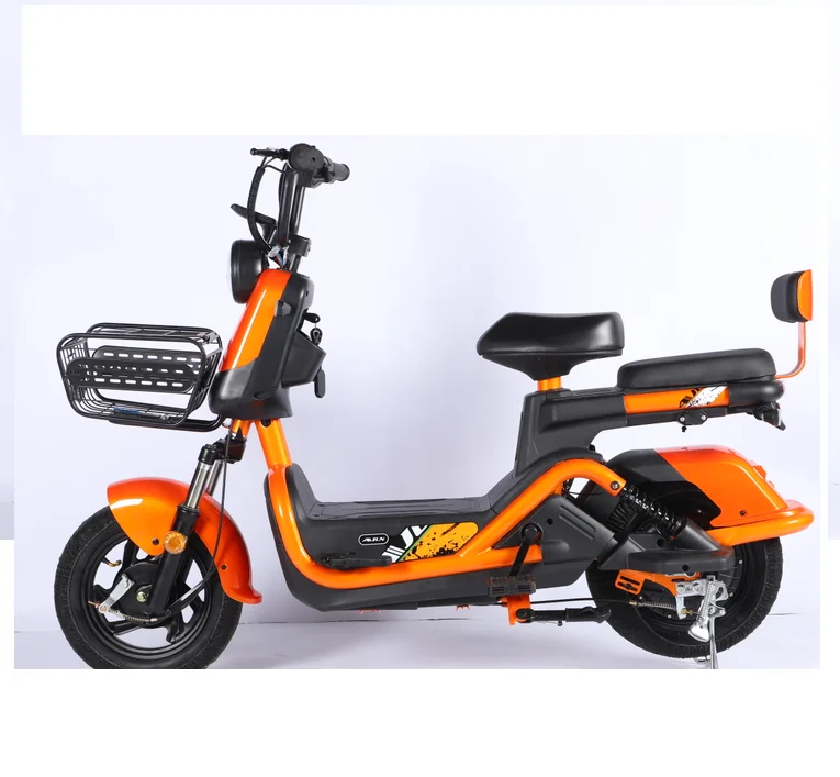 Carbon Steel Anti-Theft Alarm Powerful Battery Life Electric Bicycle Scooter 350W 500W Motor 48V 60V Battery 70KM Long Range